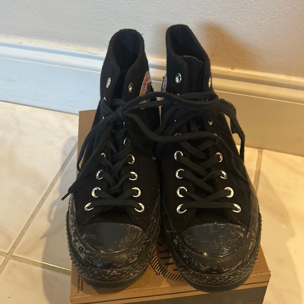 Black Wool Converse